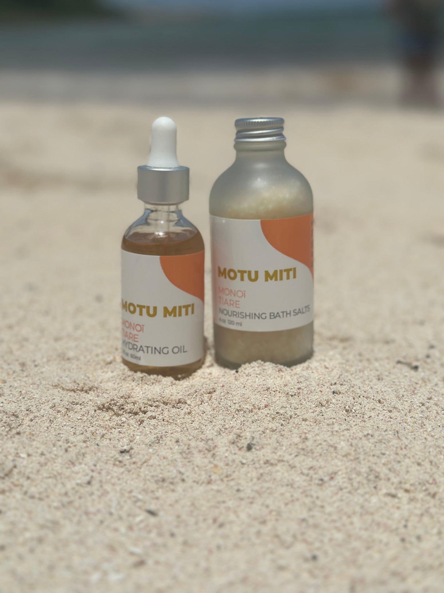 MOTU MITI MONOI OIL AND BATH SALT SET ( Tiare )