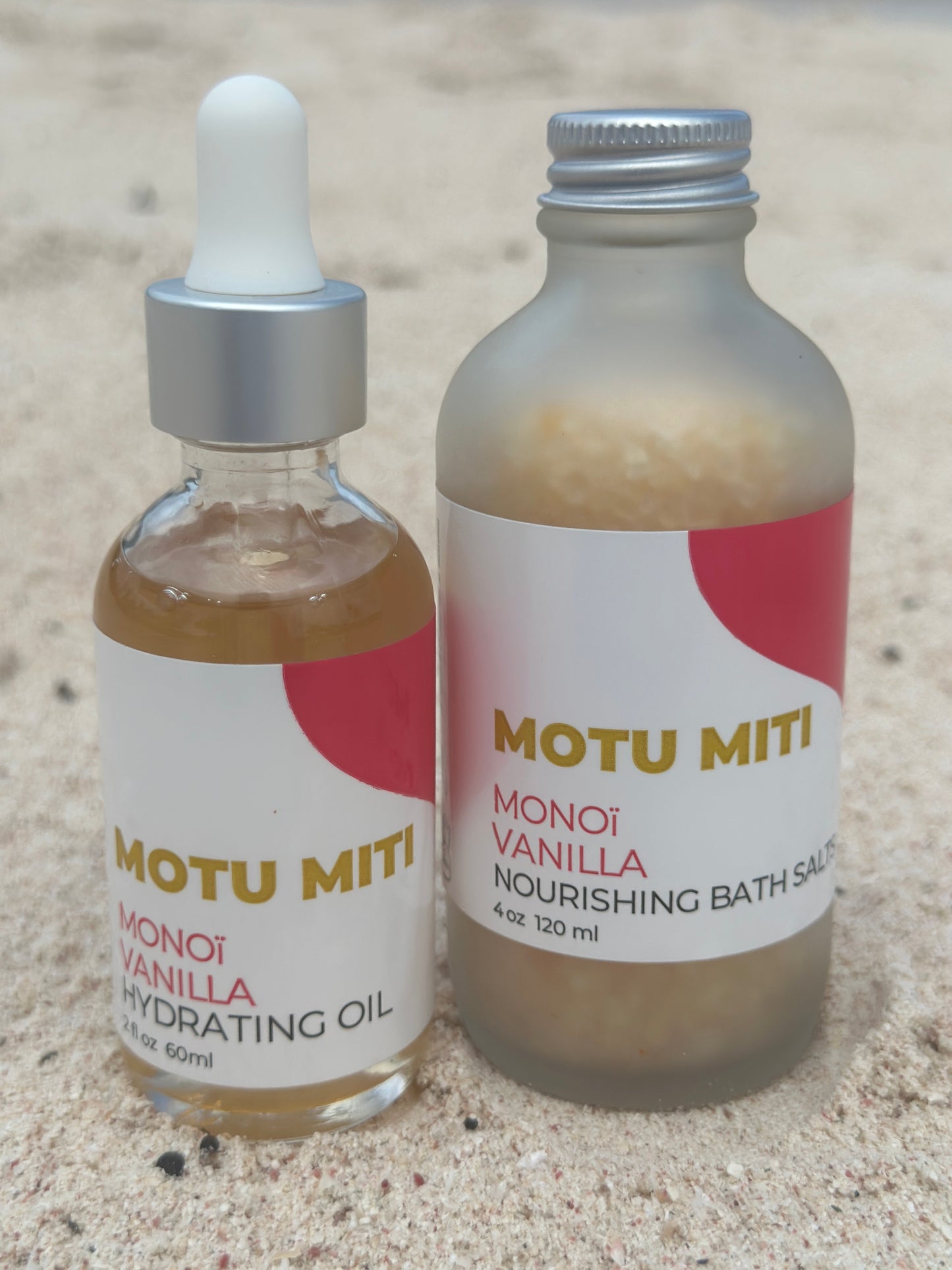 MOTU MITI MONOI OIL AND BATH SALT SET ( Vanilla )