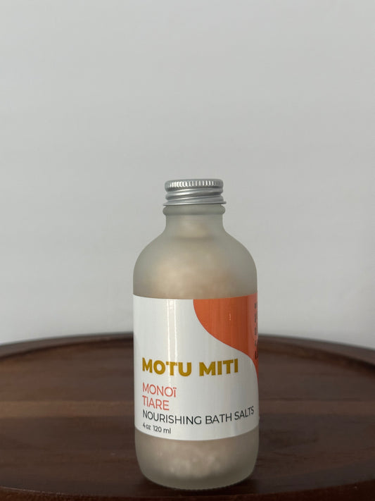 Motu Miti Monoi Oil Nourishing Bath Salts ~ Tiaré